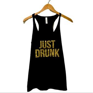 JUST DRINK Bachelorette Loose-fitting Tank